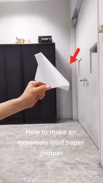 How To Make An EXTREMELY Loud Paper Popper - Easy Step By Step Tutorial 🥷