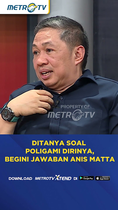 Ditanya Soal Poligami Dirinya, Seperti Ini Jawaban Anis Matta