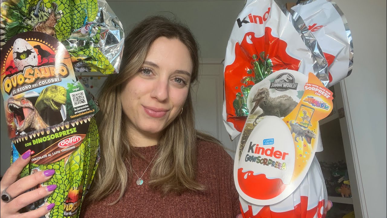 HAUL UOVA PASQUA DINOSAURI, Kinder Jurassic World e Ovosauro Dolfin