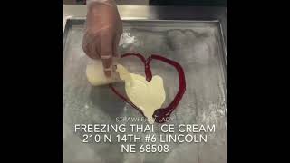 Thai Rolled Up Ice Cream - Strawberry Lady 🍓💃🏼🍨 Full Length Version