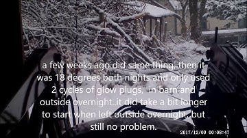 Mahindra 2555 cold start Glow Plug Block Heater Demonstration Mahindra cold start