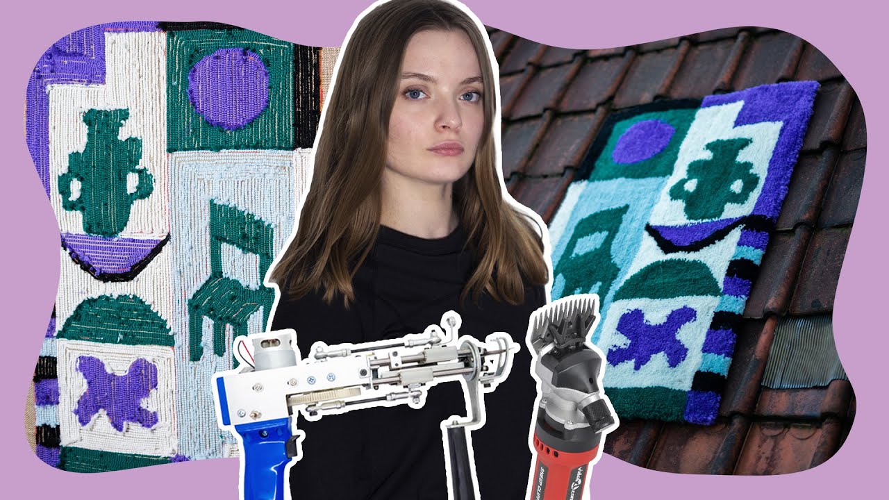 STUDIO VLOG 02 🐑 Je fais un tapis au tuft gun !