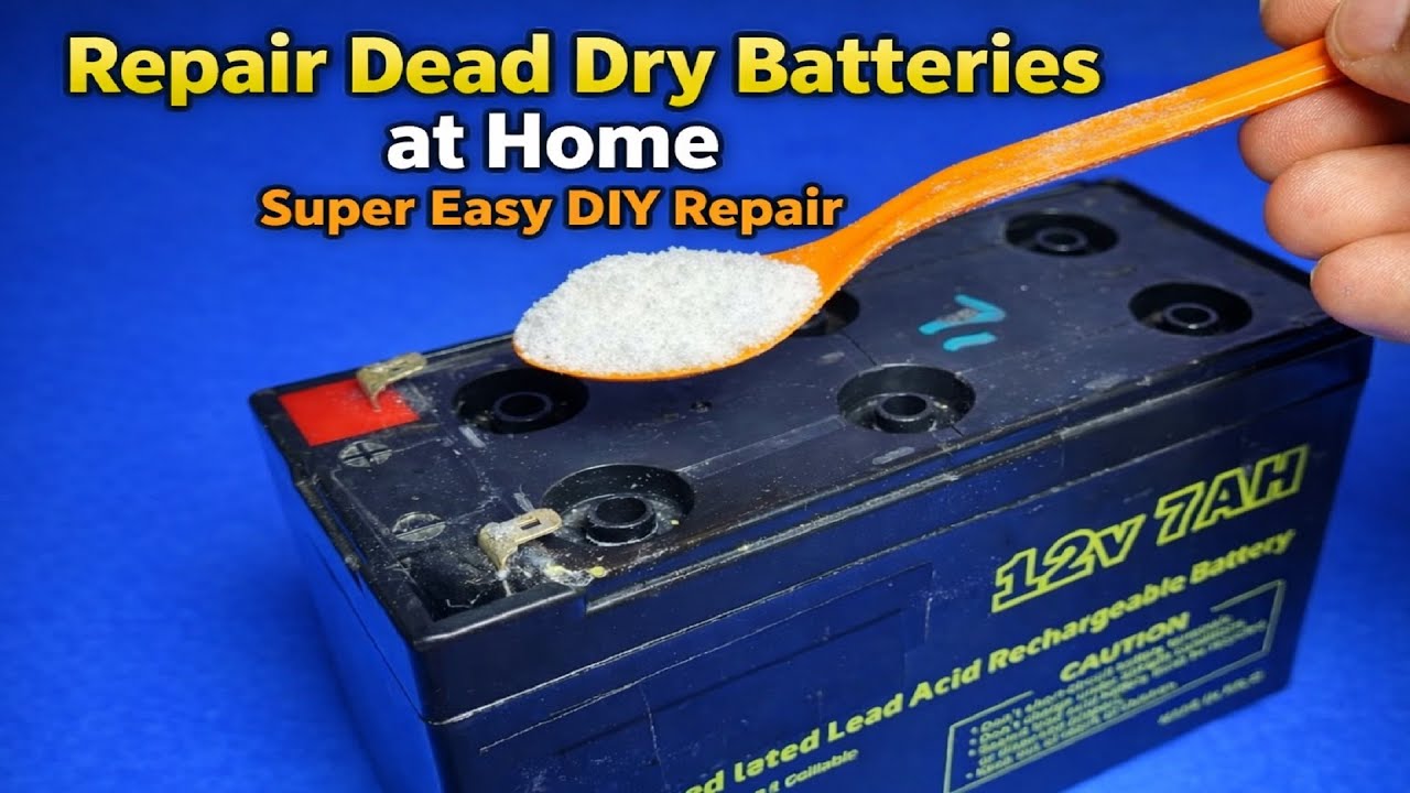DIY Dry Battery Repair – Bring Dead Batteries Back to Life