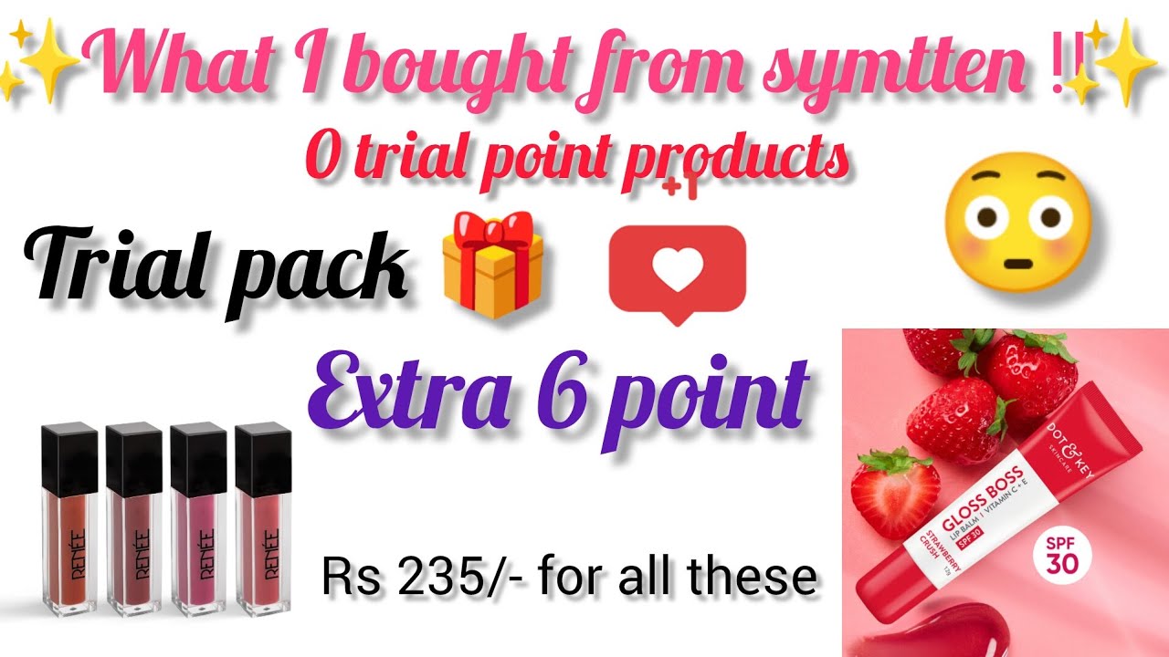 🌈symtten haul🌈✨6 extra points ✨ 0 trial point products ✨ 