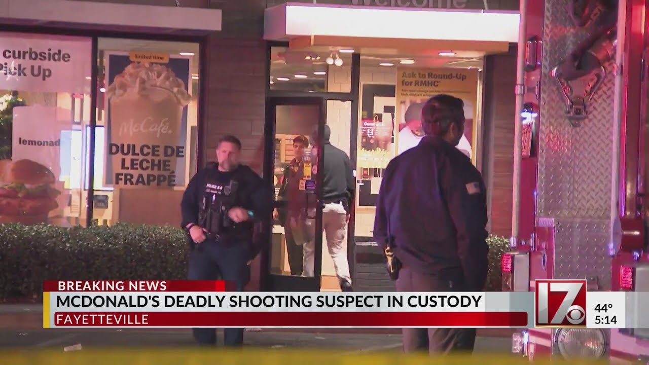 Suspect in deadly Fayetteville McDonald's shooting in custody - YouTube