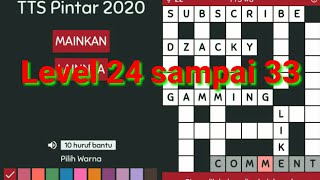 Kunci jawaban game TTS 2020 Pintar Level 24 25 26 Sampai 33