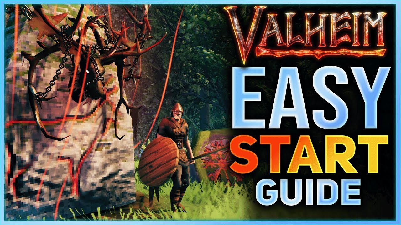 VALHEIM - Getting Started, Day 1 Base, Defeat the First Boss | Valheim How To Get Started Tutorial