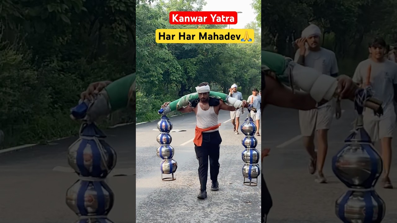 Kanwar Yatra 2025 | Devotion Beyond Limits | 80-Litre Jal Kanwar Barefoot Journey 🚩