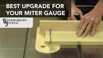Add a Fence to Your Miter Gauge