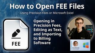 How to Open FEE Files Precision Fees Fee Schedule