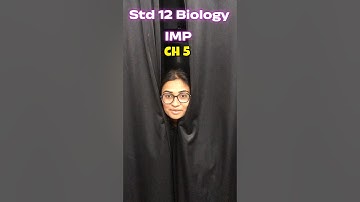 Board Exam 2025 Most Imp | Std 12 Biology Ch 5 Imp #shorts  #importantquestions