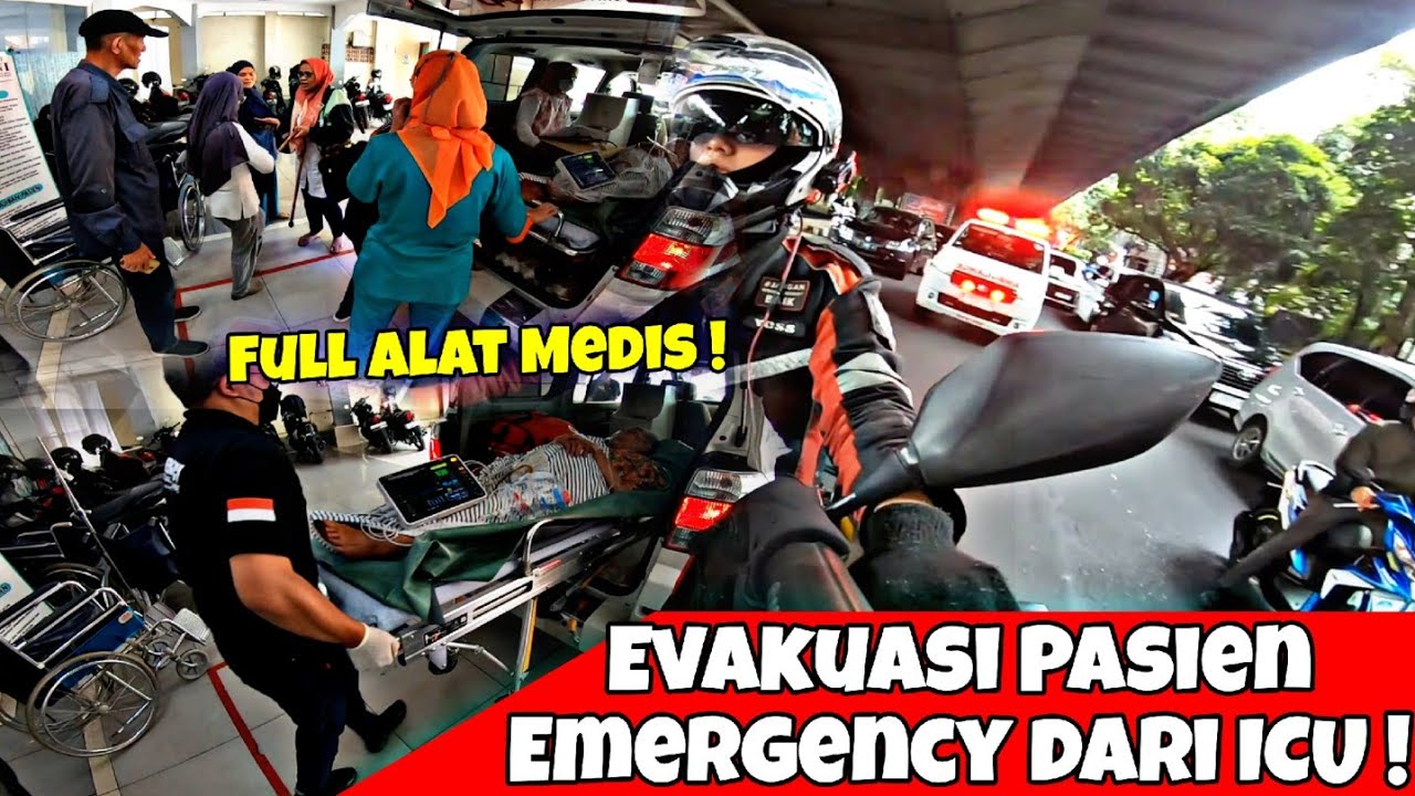 BANTU EVAKUASI PASIEN DARI ICU ! PASIEN FULL ALAT MEDIS !!