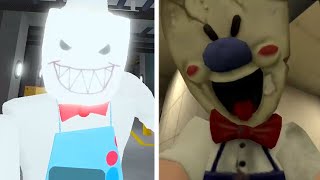 ROBLOX PIGGY JERRY HEAD VS ICE SCREAM ROD JUMPSCARE