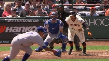 LAD@SF: Urias snags Pence