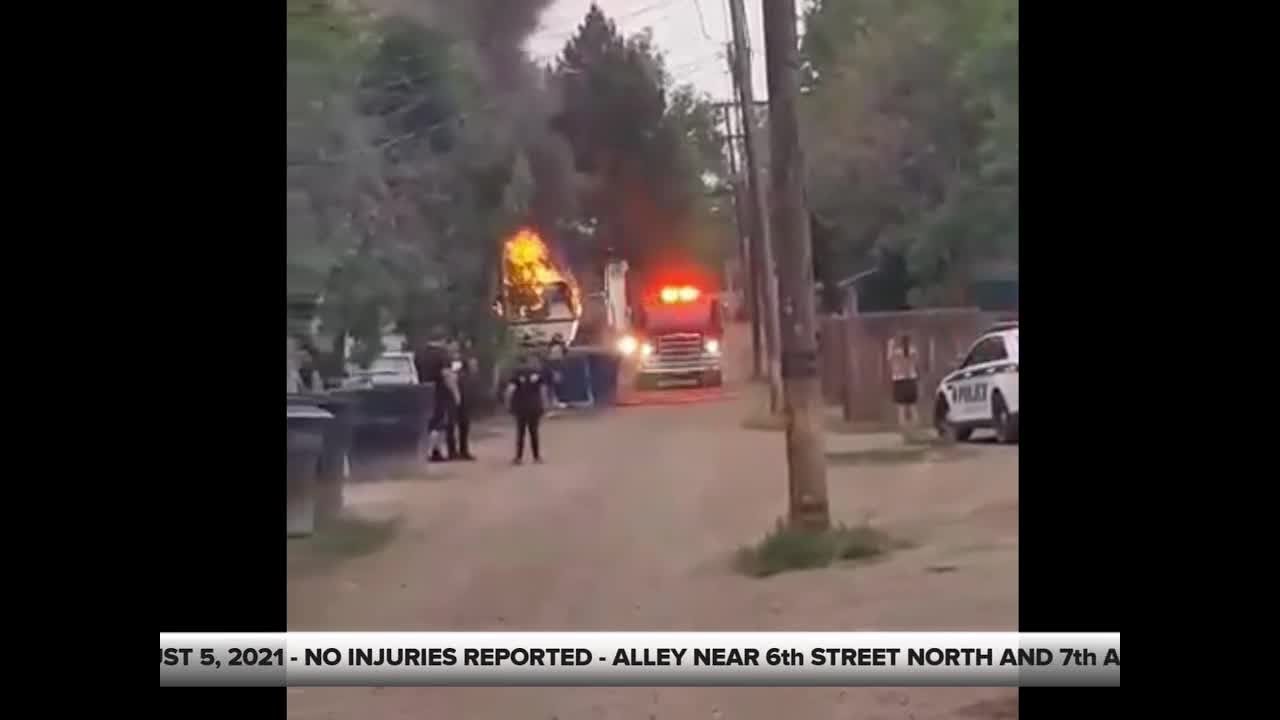 No injuries in Great Falls trailer fire