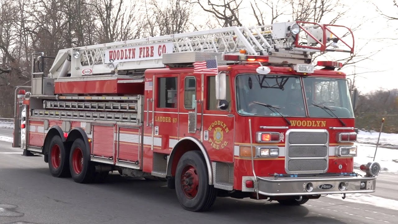 Woodlyn Fire Company Ladder 67 Responding YouTube