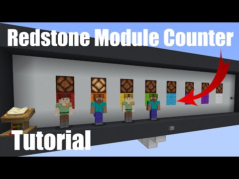 Minecraft Redstone Module Counter System - Tutorial