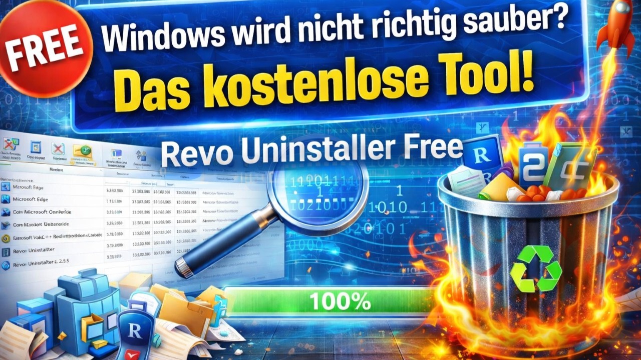 Windows deinstalliert nicht sauber? Dieses Tool räumt ALLES weg! (Revo Uninstaller Free)