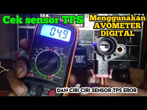Cara cek sensor TPS motor honda menggunakan Avometer Digital