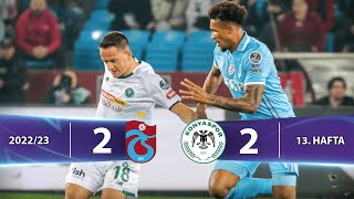 Trabzonspor - A. Konyaspor (2-2) Highlights/Özet | Spor Toto Süper Lig - 2022/23