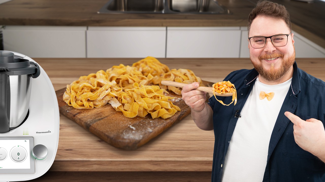 Einfache PASTA – Nudeln selber machen mit und ohne Maschine | Thermomix® Kochrezept