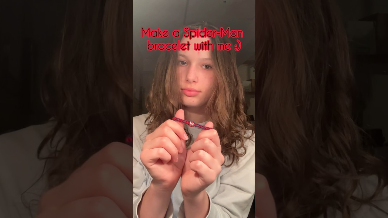 Make a Spider-Man bracelet with me :) 