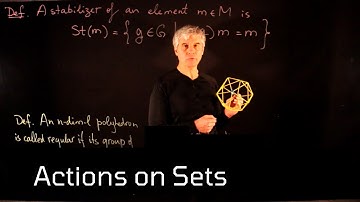 Lecture 1. Actions of Groups on Sets