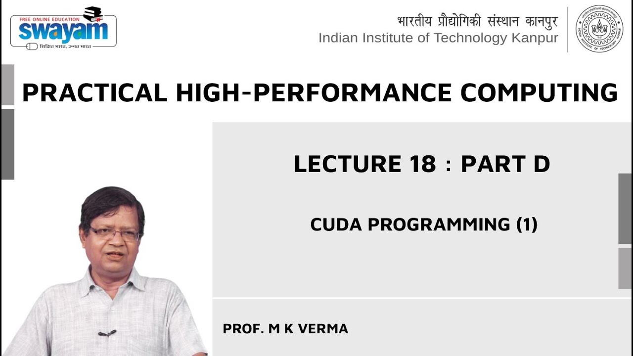 Lecture 18 : Part D: CUDA Programming (1) - YouTube