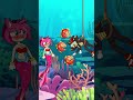 Mermaid Amy taught Sonic and Shadow a lesson! | #sonic #sonicmovie2D #sonicthehedgehog