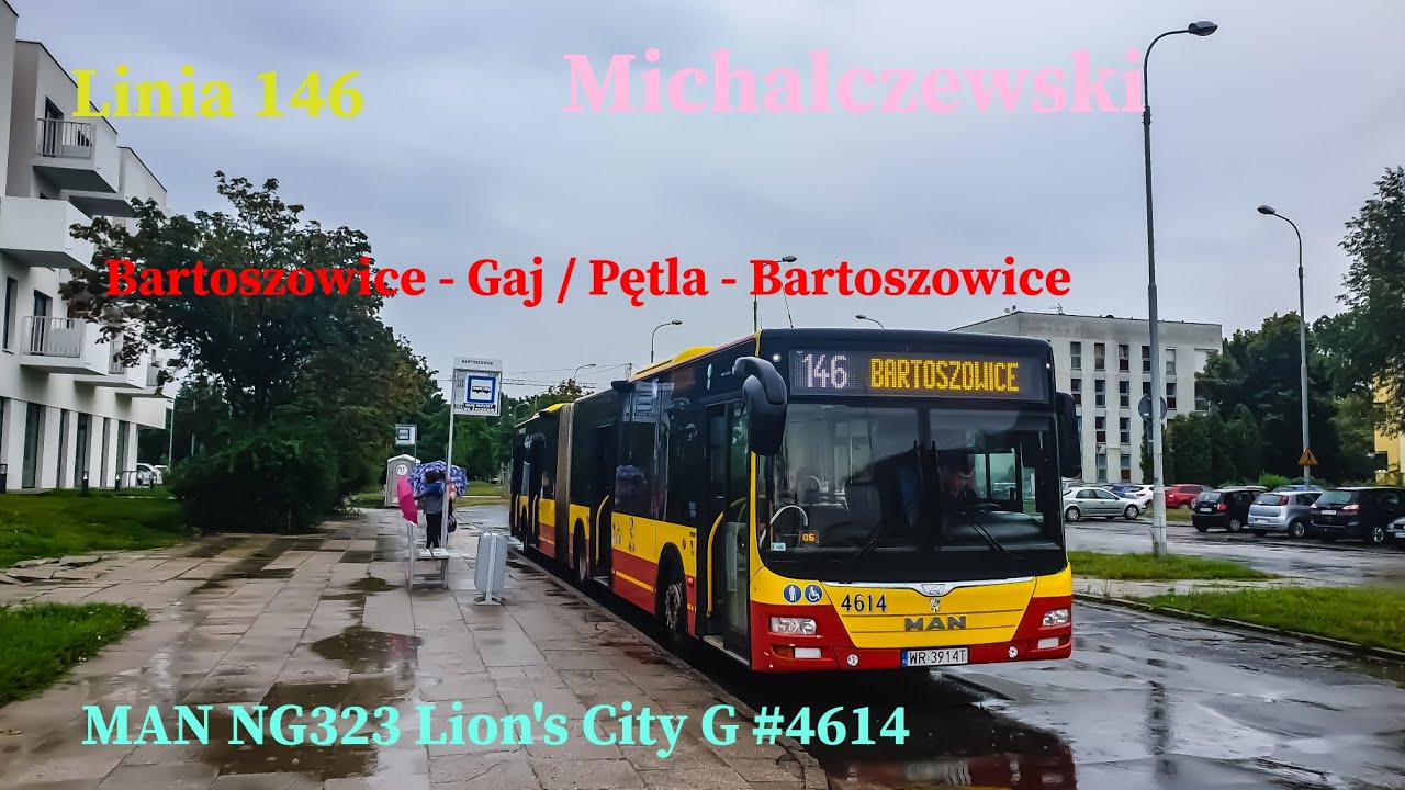 Linia 146 Wrocław Bartoszowice - Gaj / Pętla - Bartoszowice MAN NG323 Lion's City G #4614