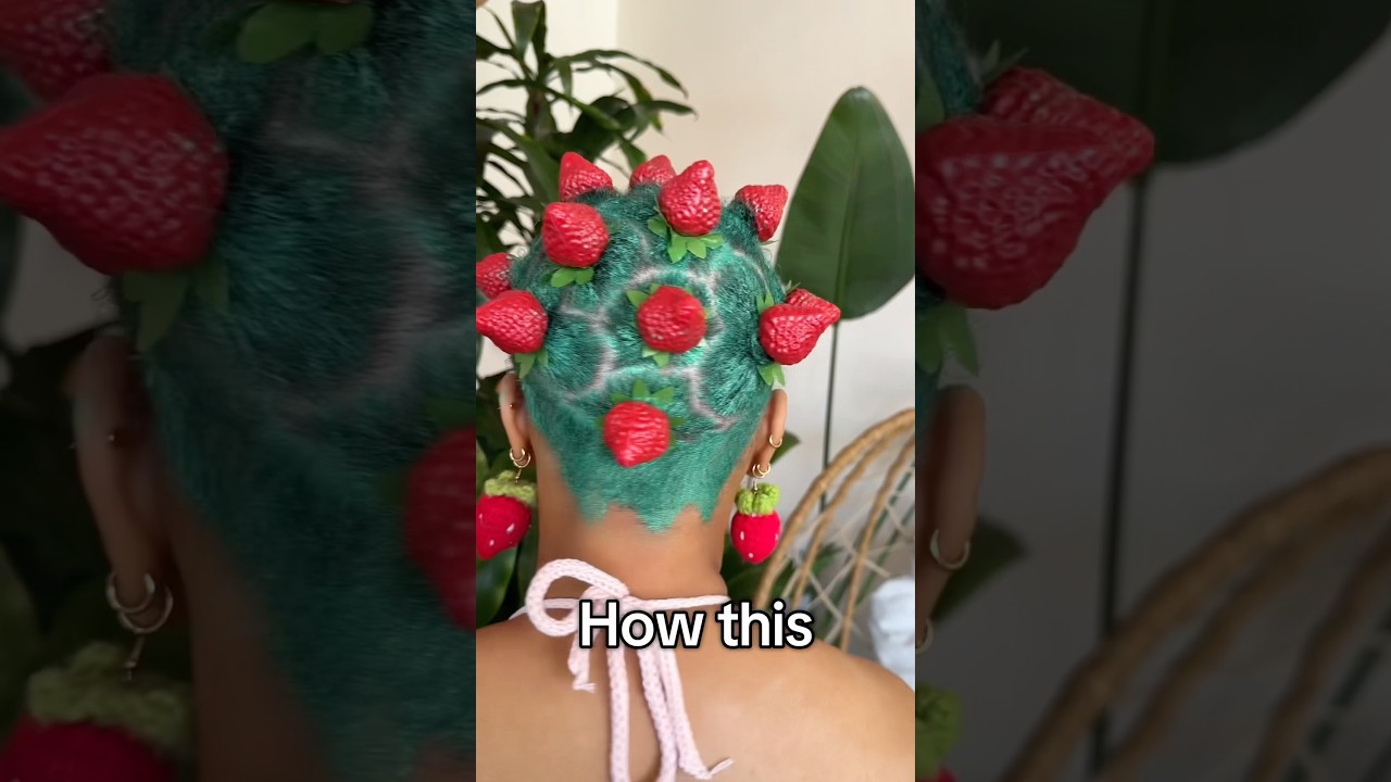 Strawberry Bantu Knots #tutorial