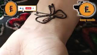 simple easy henna tatoo part 1/bow