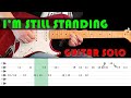 I'M STILL STANDING - Guitar lesson - Guitar solo with tabs (fast & slow) - Elton John