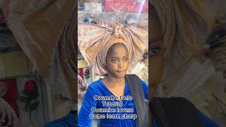 Owambe gee tutorial #gele #headwrapping #owambesweetlook #trendingvideos