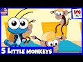 Five Little monkeys - Bob Zoom | Nursery Rhymes & Kids Songs Official English