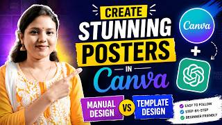 How to Create Stunning Posters in Canva | Manual Design vs Template-Based Method