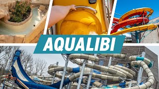 Belgium's LARGEST Water Park: Aqualibi  All Water Slides 2024