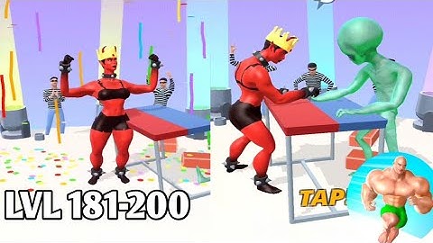 Muscle Rush  | Level 181-200 Gameplay Walkthrough Part 10 (Android, iOS)