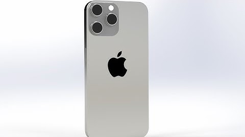 Iphone 14 pro design in SOLIDWORKS and render in Visiualize 