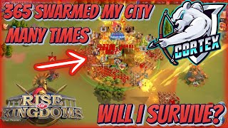 1365 Swarmed & Rallied my City many times in Rise of Kingdoms