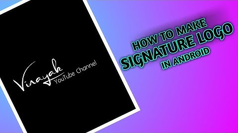 How to make signature logo in Android