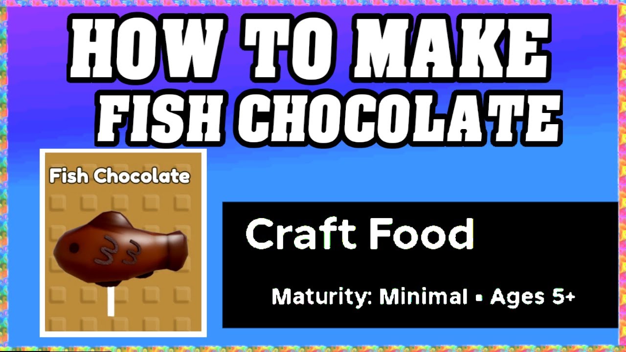 How To Make FISH CHOCOLATE in CRAFT FOOD ROBLOX [Unlock New Recipe] [walkthrough]