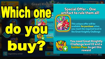 Hustle Castle Great Knightly Event - Choosing whats the best Artifact offer