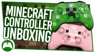 EXCLUSIVE Minecraft Xbox Controller Unboxing | Pig And Creeper Limited Editions
