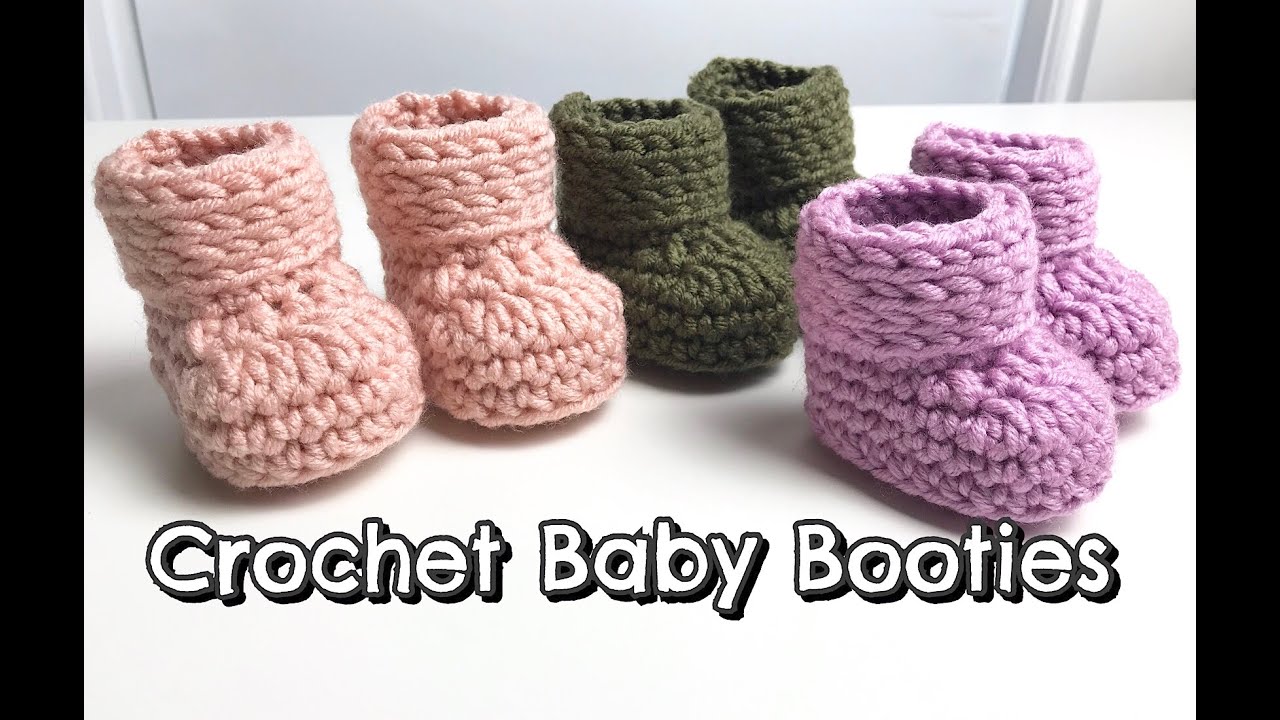 Crotchet Baby Boots 0-3 Months 