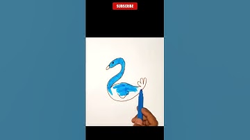 Magical Swan Drawing with Number 2: Easy Kids Tutorial