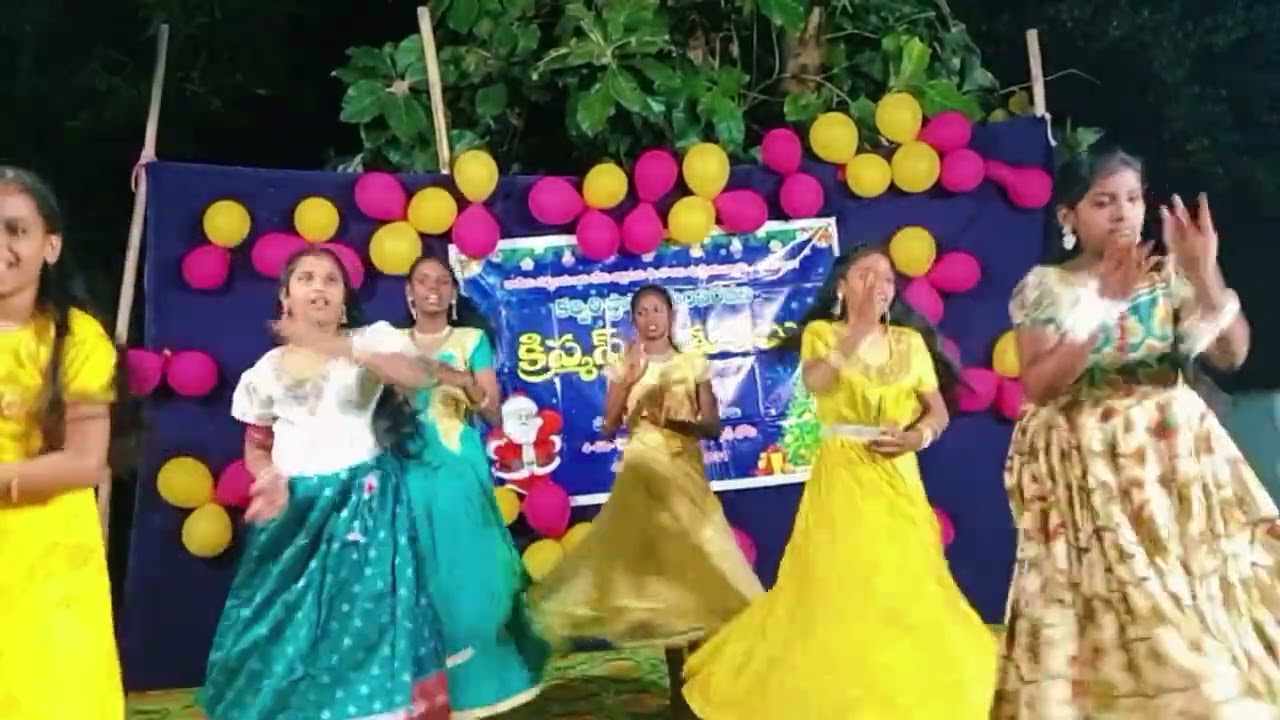 ఆకాశ వీధుల్లో ఆనందం || Christmas Dance By Sunday School Children||