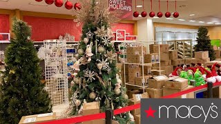 MACY'S CHRISTMAS DECORATIONS CHRISTMAS ORNAMENTS HOME DECOR SHOP WITH ME SHOPPING STORE WALK THROUGH