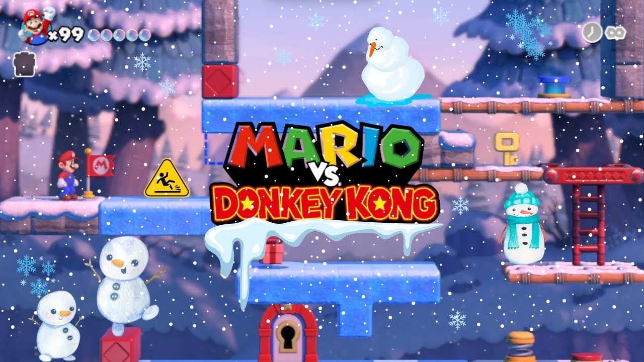 Mario vs. Donkey Kong – World 6: Slippery Summit