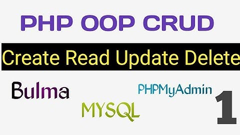 CRUD in PHP MySQLi Using OOP Tutorial in Urdu/Hindi Part-1 Create and Read